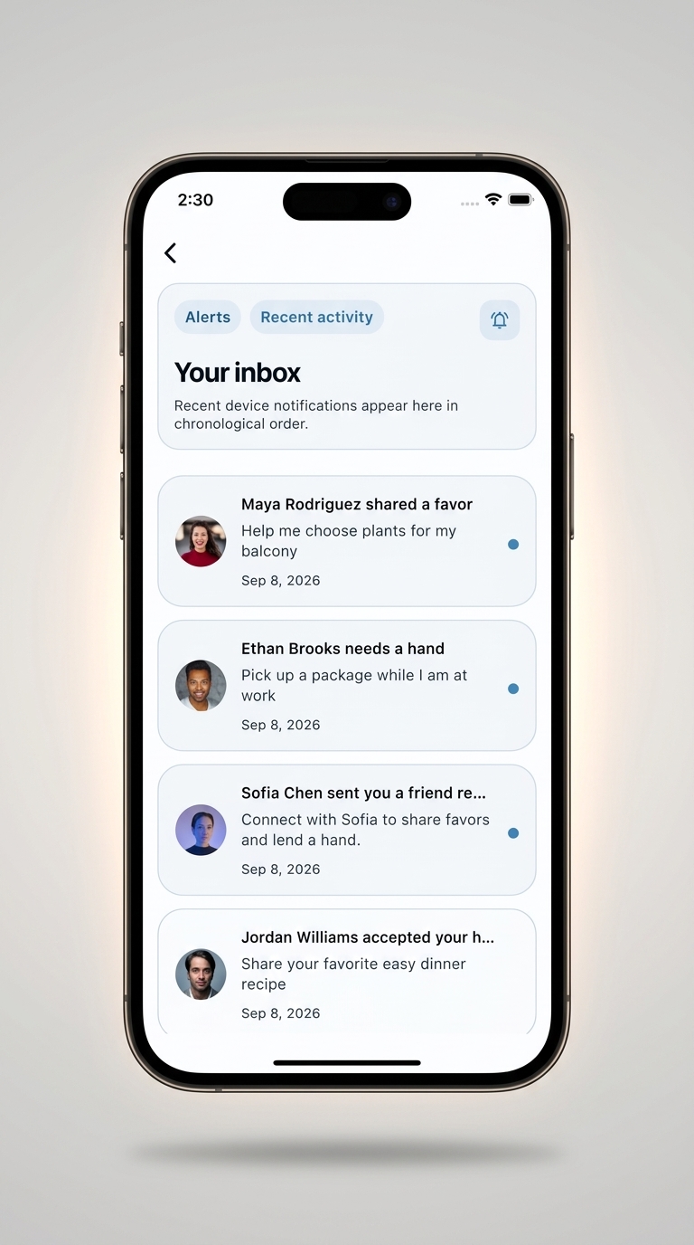 Fravorly favor progress and status screen